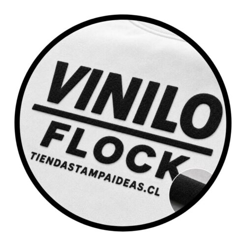 Vinilo Textil Flock Gamuzado Negro 1 mt x 25 cm - Tienda Stampaideas Imprimeideas