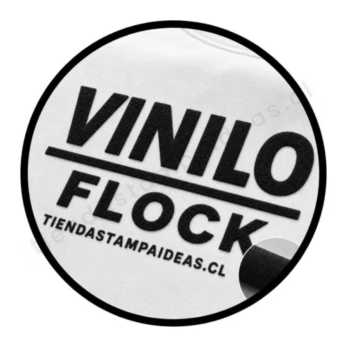 Vinilo Textil Flock Gamuzado Negro 1 mt x 25 cm - Tienda Stampaideas Imprimeideas