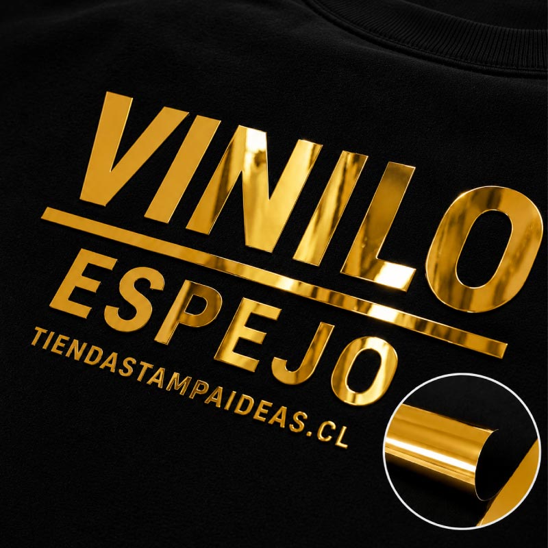 Vinilo textil Espejo Dorado PU - Tienda Stampaideas Imprimeideas