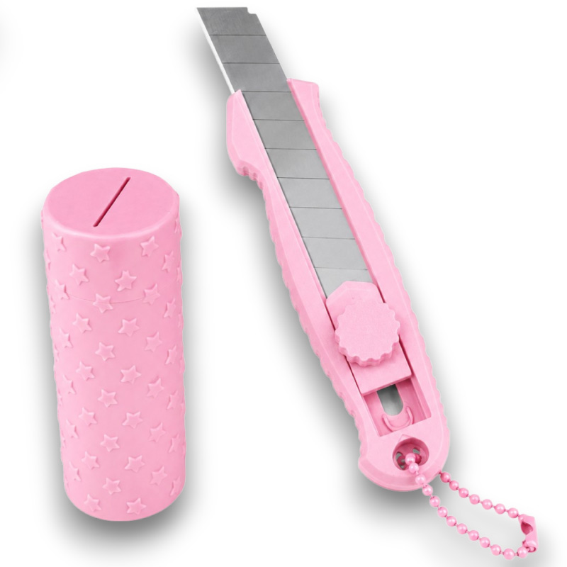 Corta Cartón Rosado Pack con recolector - Tienda Stampaideas Imprimeideas