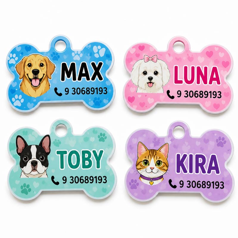 Placa de Mascota Hueso mascota sublimable - Tienda Stampaideas Imprimeideas