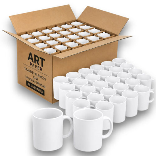 Tazón blanco sublimable 11 oz 36 unidades - Tienda Stampaideas Imprimeideas