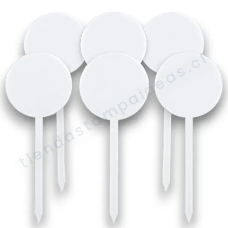 Paletas para topper sublimable pack 6 unidades - Tienda Stampaideas Imprimeideas