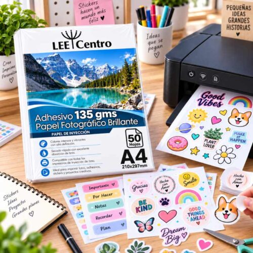 Papel fotográfico adhesivo 135 gramos A4 - Tienda Stampaideas Imprimeideas