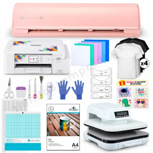 Silhouette Cameo 5 Alpha Rosada Kit Full Estampado PRO - Tienda Stampaideas Imprimeideas