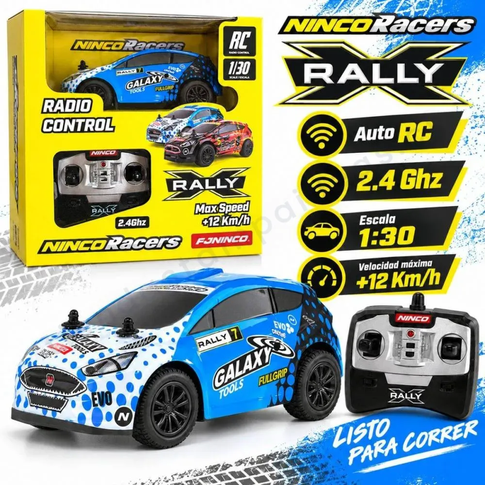 Auto Radio control 1 30 rally Azul - Tienda Stampaideas Imprimeideas