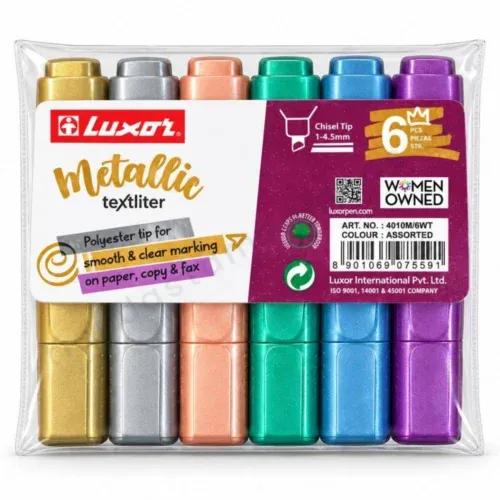 Destacador metálico luxor 6 unidades - Tienda Stampaideas Imprimeideas