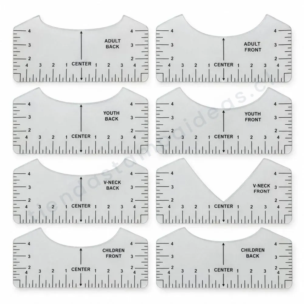 Kit de reglas para estampar 8 piezas - Tienda Stampaideas Imprimeideas