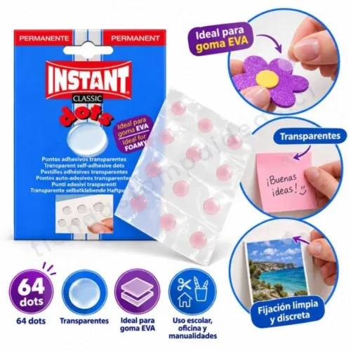 Puntos Adhesivos papelería Instant Classic – 64 Unidades - Tienda Stampaideas Imprimeideas