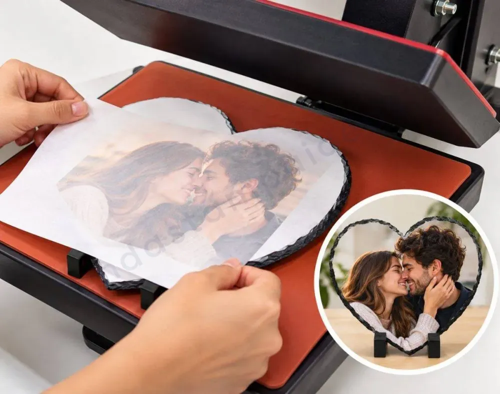 Roca de corazon para sublimar - Tienda Stampaideas Imprimeideas
