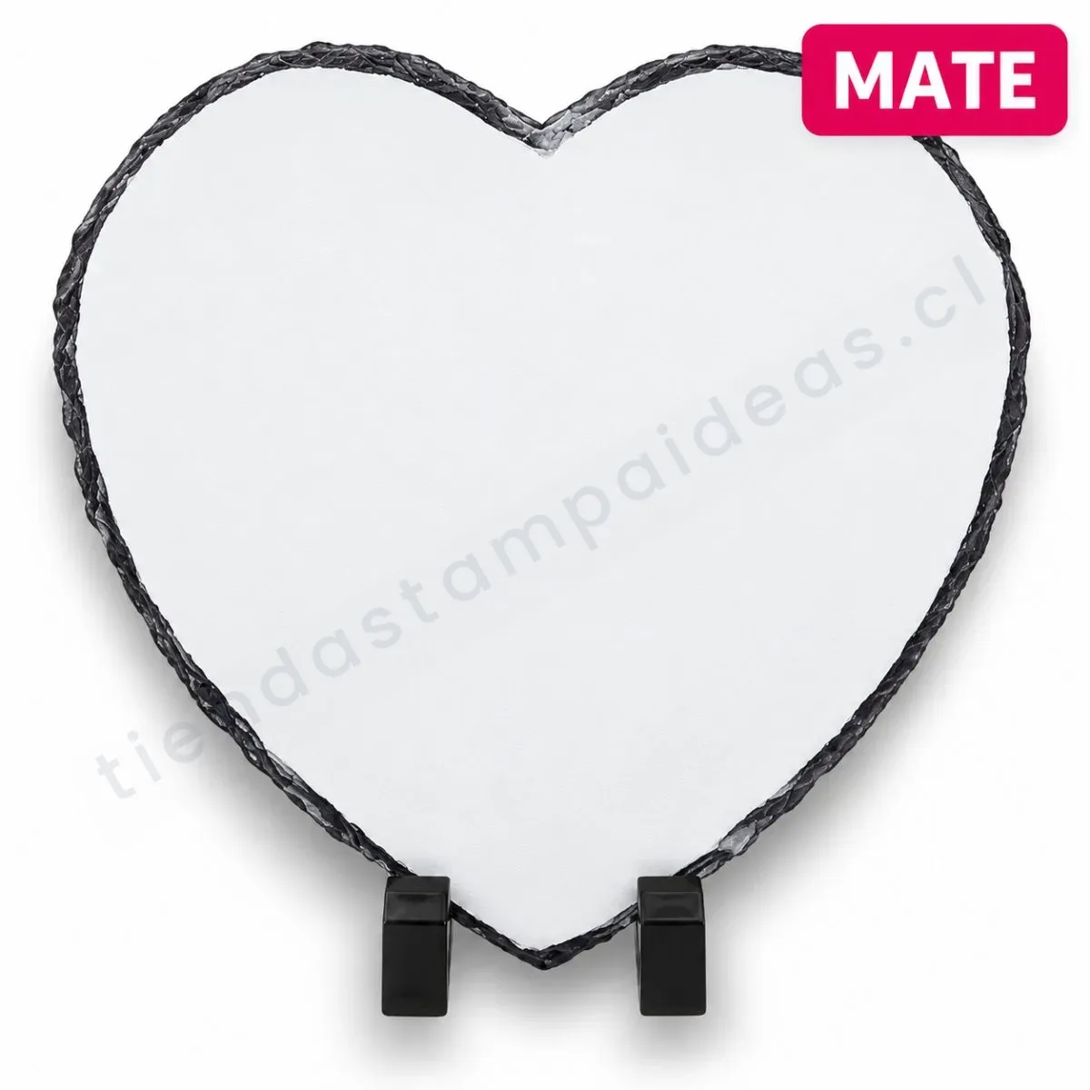 Roca sublimable corazon mate - Tienda Stampaideas Imprimeideas